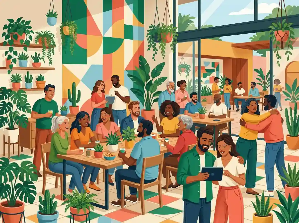 Ilustración para el grupo desmadre en Cancún