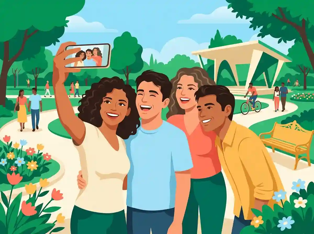 Ilustración para el grupo AMIGOS Y AMIGAS en Monterrey