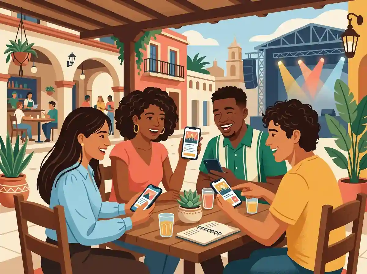 Ilustración para el grupo TEAM BOT en México