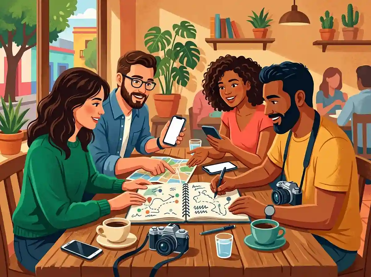 Ilustración para el grupo Amistadddd en Monterrey