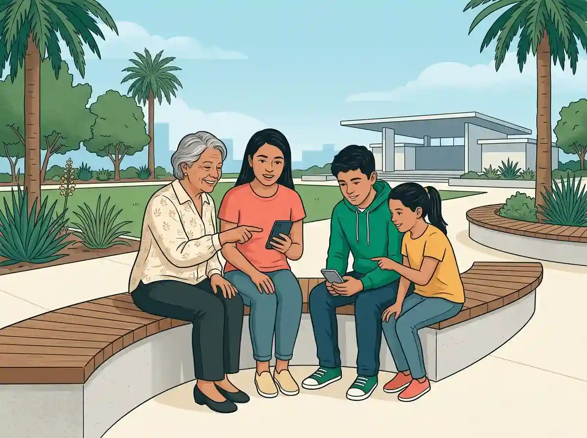 Ilustración para el grupo Amistades y parejitas en México