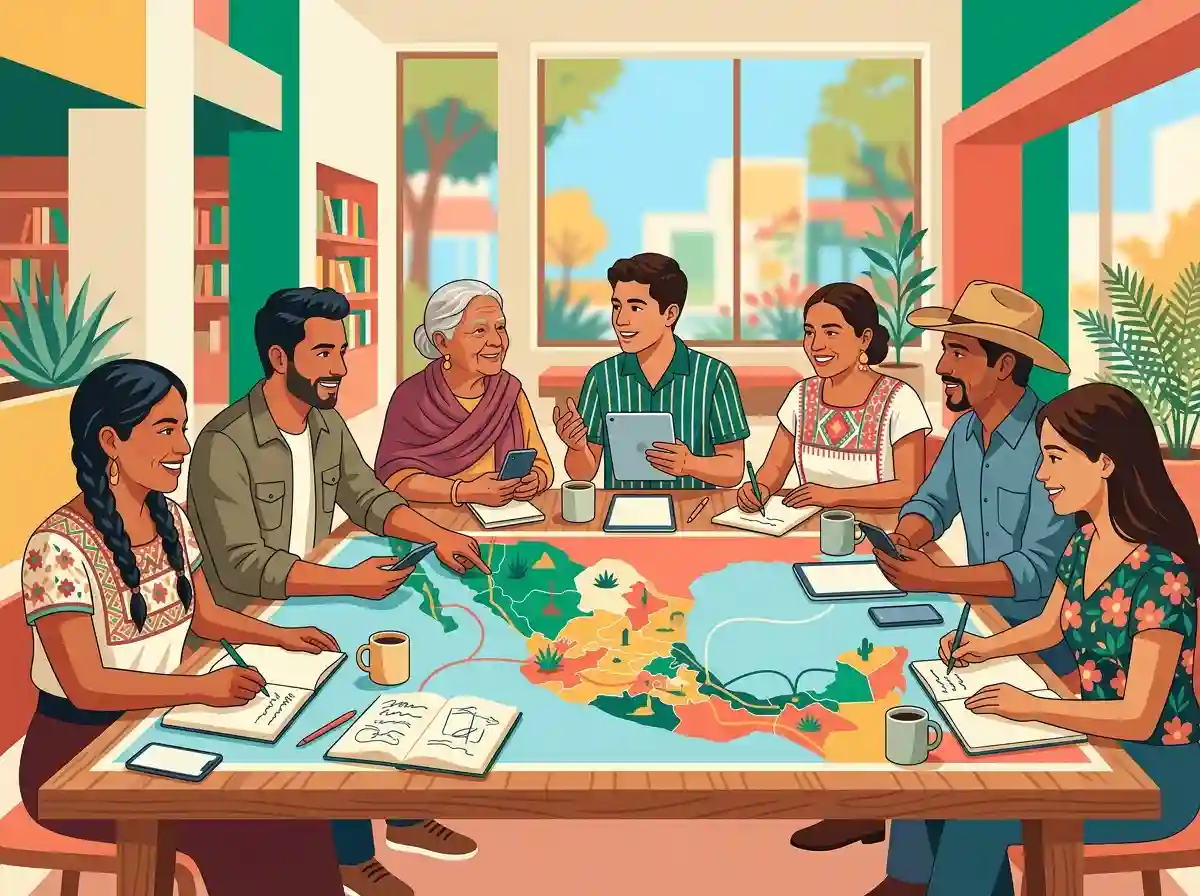Ilustración para el grupo Los exitados en Monterrey