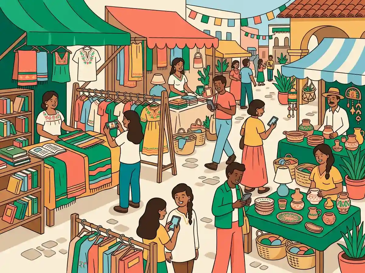 Ilustración para el grupo Amistades y socialisar en México