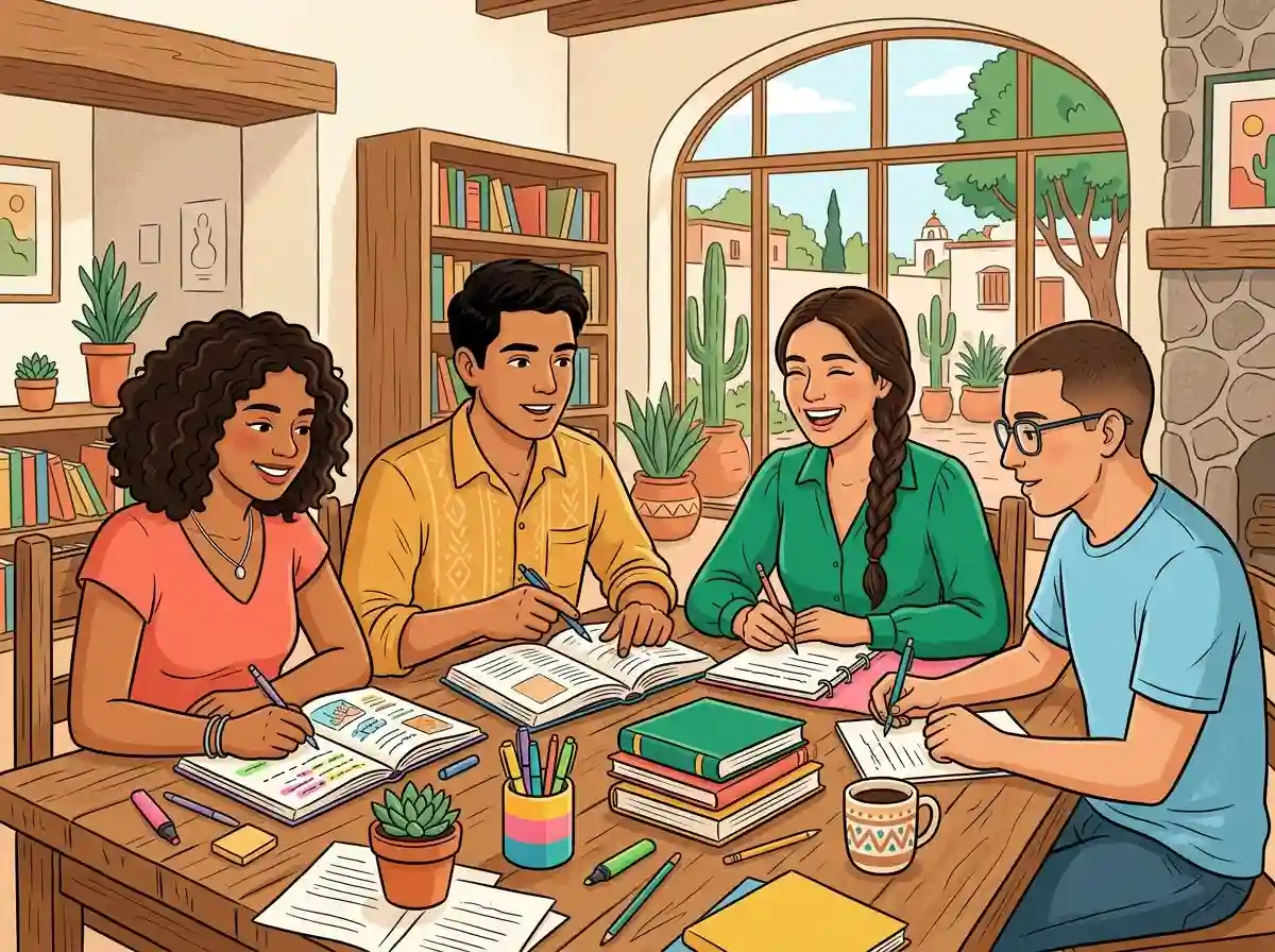 Ilustración para el grupo AMISTADES en México